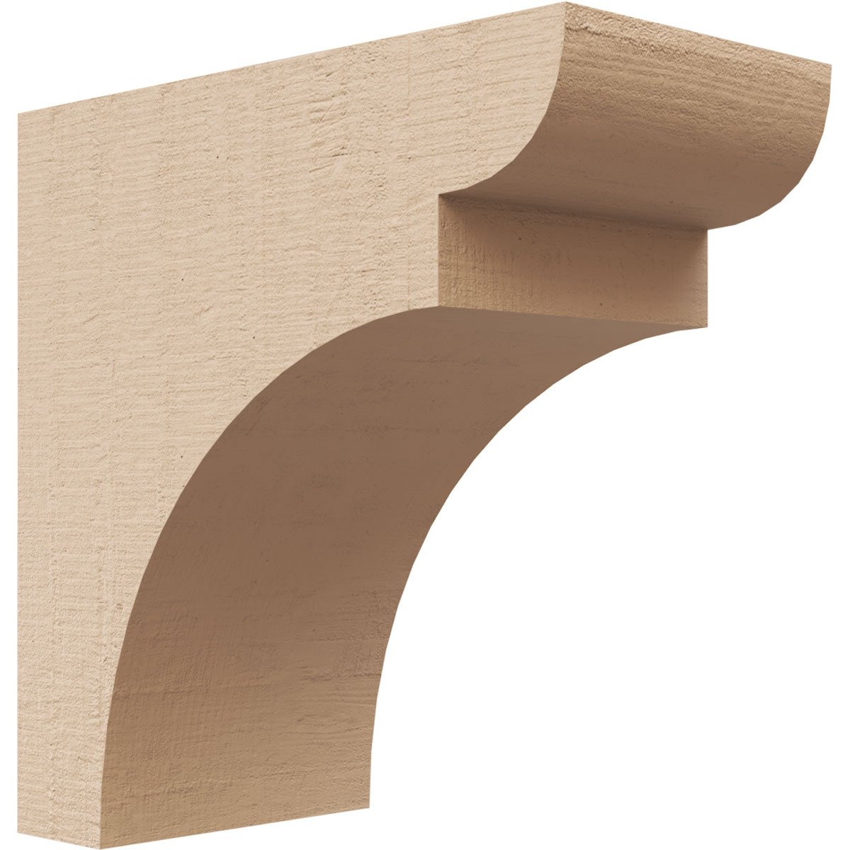 Ekena Millwork 2"W x 4"D x 4"H Classic Yorktown Rough Cedar Woodgrain TimberThane Corbel, Primed Tan CORUR02X04X04YORRCPR - alternate 1